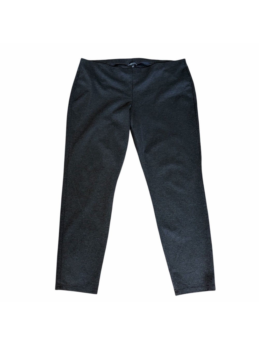 Eileen Fisher Ponte Knit Pull On Pants Charcoal Gray Size XL Minimalist Neutral